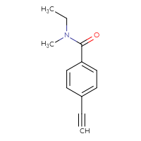 Chemical structure of N-ethyl-4-ethynyl-N-methylbenzamide - CSSB00103304199