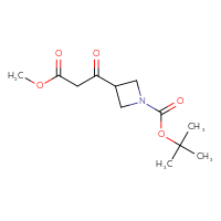 Chemical structure of tert-butyl 3-(3-methoxy-3-oxopropanoyl)azetidine-1-carboxylate - CSSB00010775243