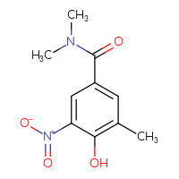 Chemical structure of 4-hydroxy-N,N,3-trimethyl-5-nitrobenzamide - CSSB00761873741