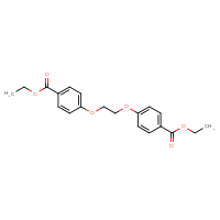 Chemical structure of ethyl 4-{2-[4-(ethoxycarbonyl)phenoxy]ethoxy}benzoate - CSSB00025756476