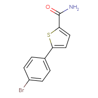 Chemical structure of 5-(4-bromophenyl)thiophene-2-carboxamide - CSSB00065241544