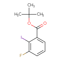 Chemical structure of tert-butyl 3-fluoro-2-iodobenzoate - CSSB00025143644