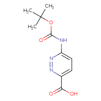 Chemical structure of 6-{[(tert-butoxy)carbonyl]amino}pyridazine-3-carboxylic acid - CSSB00010174257