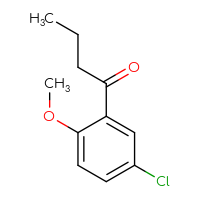 Chemical structure of 1-(5-chloro-2-methoxyphenyl)butan-1-one - CSSB00011753929
