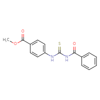 Chemical structure of methyl 4-{[(phenylformamido)methanethioyl]amino}benzoate - CSSB00020582162