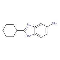 Chemical structure of 2-cyclohexyl-1H-1,3-benzodiazol-5-amine - CSSB00000299068