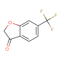 Chemical structure of 6-(trifluoromethyl)-2,3-dihydro-1-benzofuran-3-one - CSSB00010265326