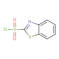 Chemical structure of 1,3-benzothiazole-2-sulfonyl chloride - CSSB00011541375