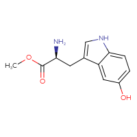 Chemical structure of methyl (2S)-2-amino-3-(5-hydroxy-1H-indol-3-yl)propanoate - CSSB00137315295