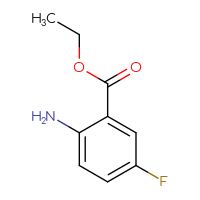 Chemical structure of ethyl 2-amino-5-fluorobenzoate - CSSB00000173293