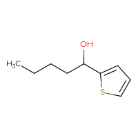 Chemical structure of 1-(thiophen-2-yl)pentan-1-ol - CSSB00011411161