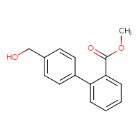 Chemical structure of methyl 4'-(hydroxymethyl)-[1,1'-biphenyl]-2-carboxylate - CSSB00103159015