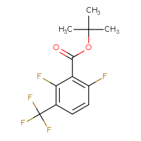 Chemical structure of tert-butyl 2,6-difluoro-3-(trifluoromethyl)benzoate - CSSB14869041672