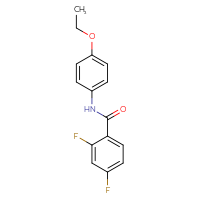 Chemical structure of N-(4-ethoxyphenyl)-2,4-difluorobenzamide - CSSB00026304717