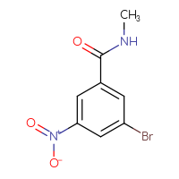 Chemical structure of 3-bromo-N-methyl-5-nitrobenzamide - CSSB00012355756