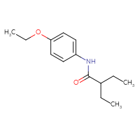 Chemical structure of N-(4-ethoxyphenyl)-2-ethylbutanamide - CSSB00046084722