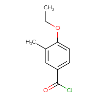 Chemical structure of 4-ethoxy-3-methylbenzoyl chloride - CSSB00009854541