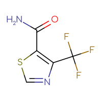 Chemical structure of 4-(trifluoromethyl)-1,3-thiazole-5-carboxamide - CSSB00084821707