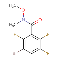 Chemical structure of 3-bromo-2,5,6-trifluoro-N-methoxy-N-methylbenzamide - CSSB06892793163