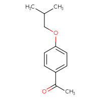 Chemical structure of 1-[4-(2-methylpropoxy)phenyl]ethan-1-one - CSSB00000169863