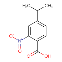 Chemical structure of 2-nitro-4-(propan-2-yl)benzoic acid - CSSB00010269444