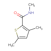 Chemical structure of N,3,5-trimethylthiophene-2-carboxamide - CSSB00114090942