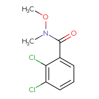 Chemical structure of 2,3-dichloro-N-methoxy-N-methylbenzamide - CSSB00000174203