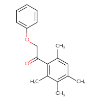 Chemical structure of 2-phenoxy-1-(2,3,4,6-tetramethylphenyl)ethan-1-one - CSSB21246391638