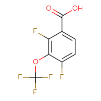 Chemical structure of 2,4-difluoro-3-(trifluoromethoxy)benzoic acid - CSSB00010782097