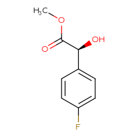 Chemical structure of methyl (2S)-2-(4-fluorophenyl)-2-hydroxyacetate - CSSB00010779717