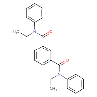 Chemical structure of N1,N3-diethyl-N1,N3-diphenylbenzene-1,3-dicarboxamide - CSSB00046219410