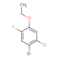 Chemical structure of 1-bromo-2-chloro-4-ethoxy-5-fluorobenzene - CSSB00135227326