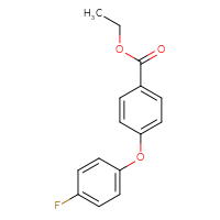 Chemical structure of ethyl 4-(4-fluorophenoxy)benzoate - CSSB00103833930