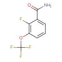 Chemical structure of 2-fluoro-3-(trifluoromethoxy)benzamide - CSSB00010254838