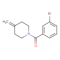 Chemical structure of 1-(3-bromobenzoyl)-4-methylidenepiperidine - CSSB00016654236