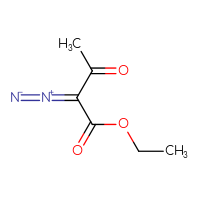Chemical structure of ethyl 2-diazo-3-oxobutanoate - CSSB00000055539