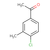 Chemical structure of 1-(4-chloro-3-methylphenyl)ethan-1-one - CSSB00011216000