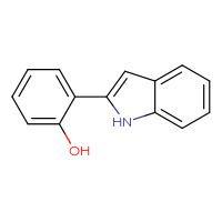 Chemical structure of 2-(1H-indol-2-yl)phenol - CSSB00000010924