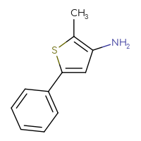Chemical structure of 2-methyl-5-phenylthiophen-3-amine - CSSB00021566360