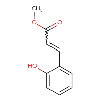 Chemical structure of methyl 3-(2-hydroxyphenyl)prop-2-enoate - CSSB00012823195