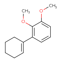 Chemical structure of 1-(cyclohex-1-en-1-yl)-2,3-dimethoxybenzene - CSSB01551059342