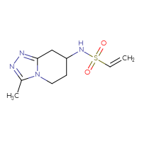 Chemical structure of N-{3-methyl-5H,6H,7H,8H-[1,2,4]triazolo[4,3-a]pyridin-7-yl}ethene-1-sulfonamide - CSSB21332053251