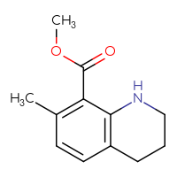 Chemical structure of methyl 7-methyl-1,2,3,4-tetrahydroquinoline-8-carboxylate - CSSB00010988776