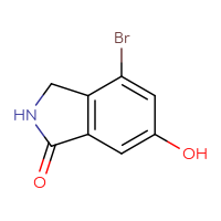 Chemical structure of 4-bromo-6-hydroxy-2,3-dihydro-1H-isoindol-1-one - CSSB00010171220