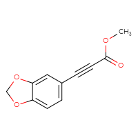 Chemical structure of methyl 3-(2H-1,3-benzodioxol-5-yl)prop-2-ynoate - CSSB00010363672