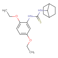 Chemical structure of 3-{bicyclo[2.2.1]heptan-7-yl}-1-(2,5-diethoxyphenyl)thiourea - CSSB15931869957