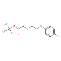 Chemical structure of tert-butyl 2-[2-(4-iodophenoxy)ethoxy]acetate - CSSB07375903123