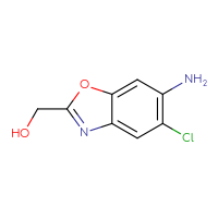 Chemical structure of (6-amino-5-chloro-1,3-benzoxazol-2-yl)methanol - CSSB00000726103