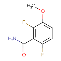Chemical structure of 2,6-difluoro-3-methoxybenzamide - CSSB00000081350