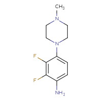 Chemical structure of 2,3-difluoro-4-(4-methylpiperazin-1-yl)aniline - CSSB02495351094